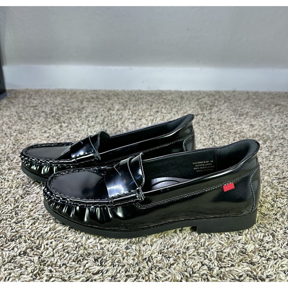 Marc Joseph NY Classic Penny Loafers Black Patent Leather Womens Size 10
